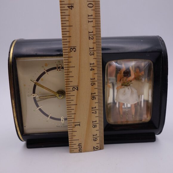 Vintage Reuge Dancing Ballerina Music Box Alarm Clock - Picture 8 of 16